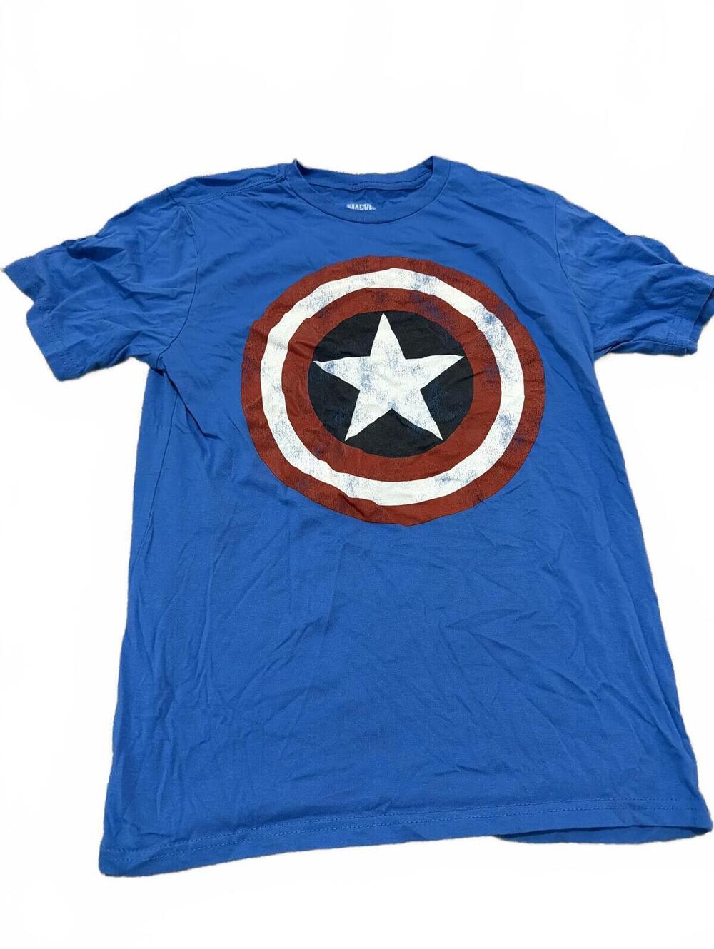 Marvel Boys Captain America Shield Graphic Tee 2XL